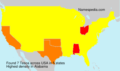 Surname Tesca in USA Surname Tesca in USA