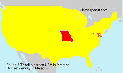 Surname Teselko in USA Surname Teselko in USA
