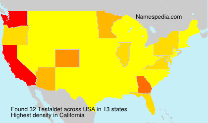 Surname Tesfaldet in USA Surname Tesfaldet in USA
