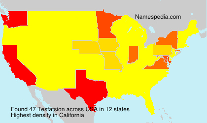 Surname Tesfatsion in USA Surname Tesfatsion in USA