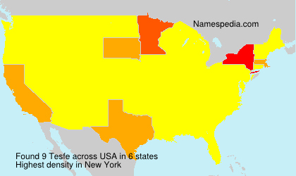Surname Tesfe in USA Surname Tesfe in USA