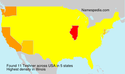 Surname Teshner in USA Surname Teshner in USA