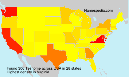 Surname Teshome in USA
