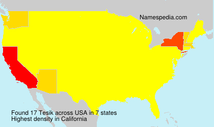 Surname Tesik in USA Surname Tesik in USA