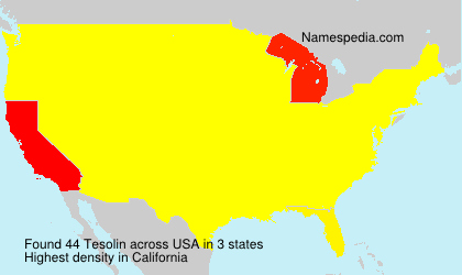 Surname Tesolin in USA Surname Tesolin in USA