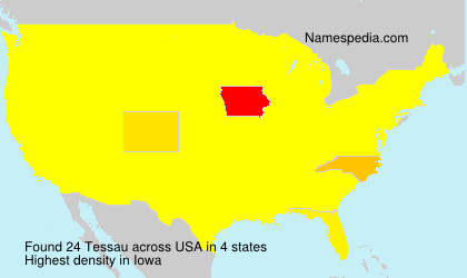 Surname Tessau in USA Surname Tessau in USA