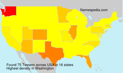 Surname Tessem in USA Surname Tessem in USA