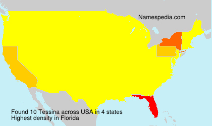 Surname Tessina in USA