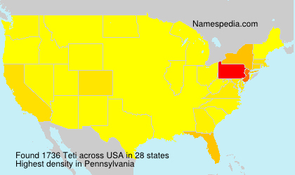 Surname Teti in USA