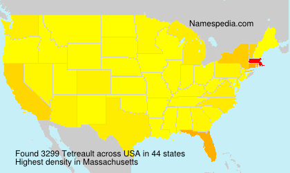 Surname Tetreault in USA Surname Tetreault in USA