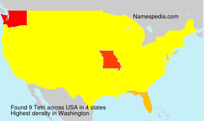 Surname Tetri in USA Surname Tetri in USA
