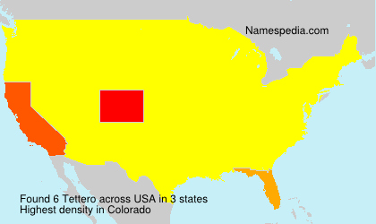 Surname Tettero in USA Surname Tettero in USA