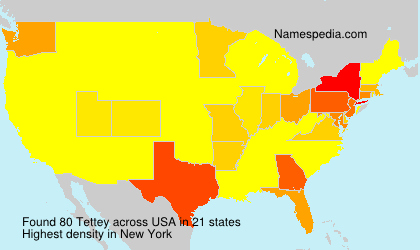 Surname Tettey in USA Surname Tettey in USA
