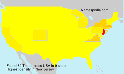 Surname Tetto in USA