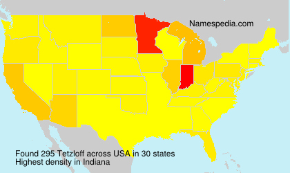 Surname Tetzloff in USA Surname Tetzloff in USA