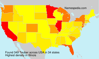Surname Teuber in USA Surname Teuber in USA