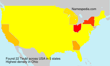 Surname Teubl in USA Surname Teubl in USA