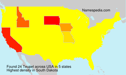 Surname Teupel in USA Surname Teupel in USA