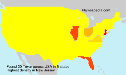 Surname Tevar in USA Surname Tevar in USA
