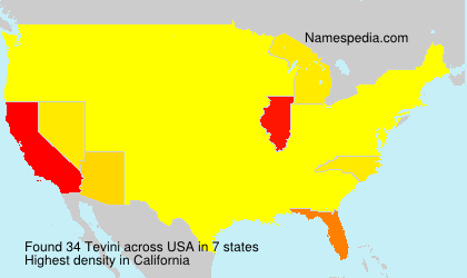 Surname Tevini in USA Surname Tevini in USA
