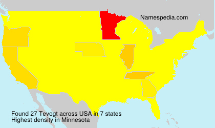 Surname Tevogt in USA Surname Tevogt in USA