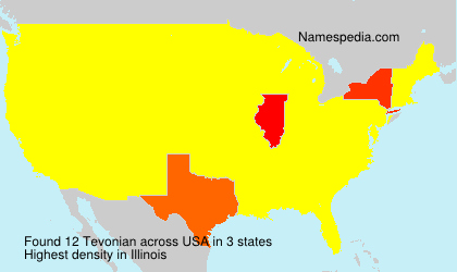 Surname Tevonian in USA Surname Tevonian in USA