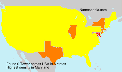 Surname Tewar in USA Surname Tewar in USA