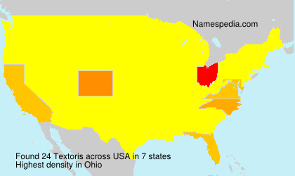 Surname Textoris in USA Surname Textoris in USA