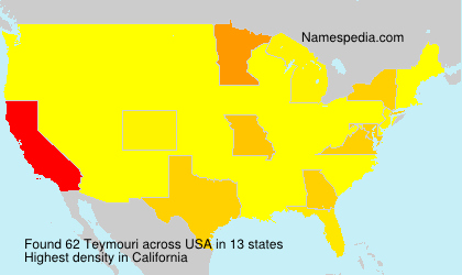 Surname Teymouri in USA Surname Teymouri in USA