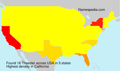 Surname Thaesler in USA Surname Thaesler in USA