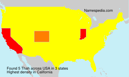 Surname Thah in USA Surname Thah in USA