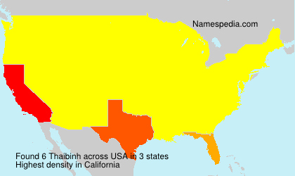 Surname Thaibinh in USA Surname Thaibinh in USA