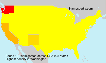 Surname Thaidigsman in USA Surname Thaidigsman in USA