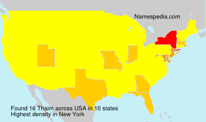 Surname Thaim in USA Surname Thaim in USA