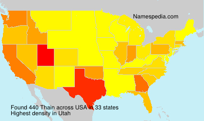 Surname Thain in USA Surname Thain in USA