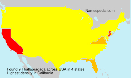 Surname Thallapragada in USA Surname Thallapragada in USA