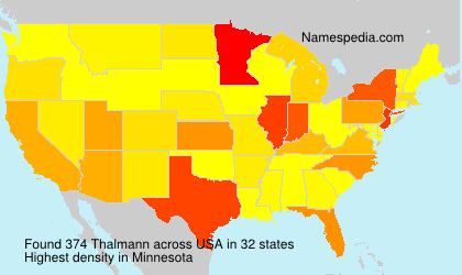 Surname Thalmann in USA Surname Thalmann in USA