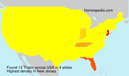 Surname Thalor in USA Surname Thalor in USA