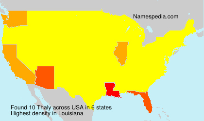 Surname Thaly in USA Surname Thaly in USA