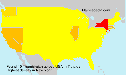 Surname Thambirajah in USA Surname Thambirajah in USA