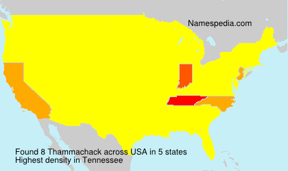 Surname Thammachack in USA Surname Thammachack in USA