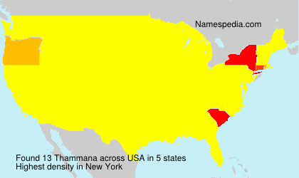 Surname Thammana in USA Surname Thammana in USA