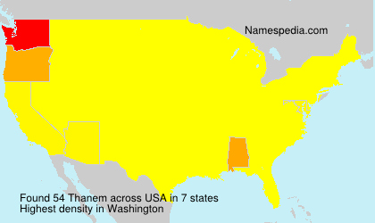 Surname Thanem in USA Surname Thanem in USA