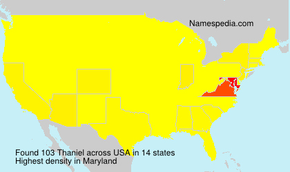 Surname Thaniel in USA Surname Thaniel in USA