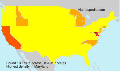 Surname Thata in USA Surname Thata in USA