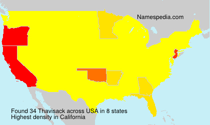 Surname Thavisack in USA Surname Thavisack in USA
