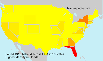 Surname Thebaud in USA Surname Thebaud in USA