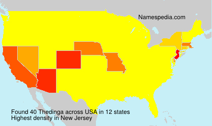 Surname Thedinga in USA Surname Thedinga in USA