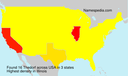 Surname Thedorf in USA Surname Thedorf in USA