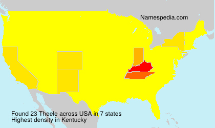 Surname Theele in USA Surname Theele in USA